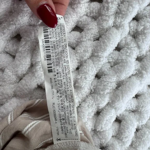 Zara Striped Textured Weave Pants - Picture 11 of 12